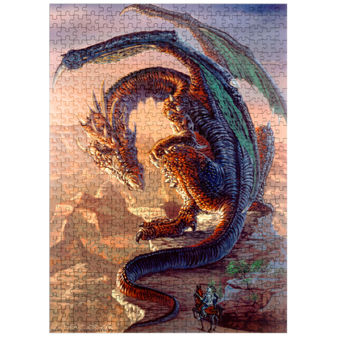 puzzleplate Bravery Misplaced Dragon - Ed Beard Jr 500 Jigsaw Puzzle