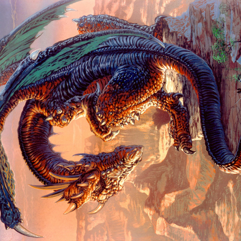 Bravery Misplaced Dragon - Ed Beard Jr 500 Jigsaw Puzzle 3D Modell