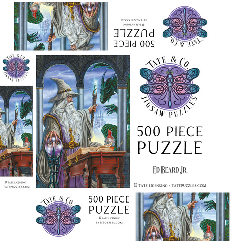 Wizard's Emissary - Ed Beard Jr 500 Jigsaw Puzzle box 3D Modell