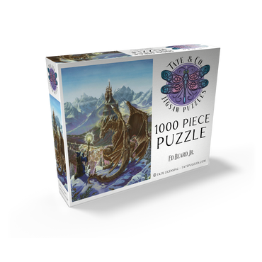 The Encounter Wizard & Dragon - Ed Beard Jr 1000 Jigsaw Puzzle box view2