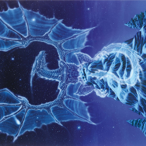 Caelestis Winter Spirit Dragon - Ed Beard Jr 1000 Jigsaw Puzzle 3D Modell