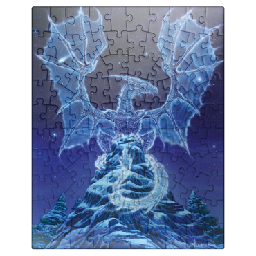 puzzleplate Caelestis Winter Spirit Dragon - Ed Beard Jr 100 Jigsaw Puzzle