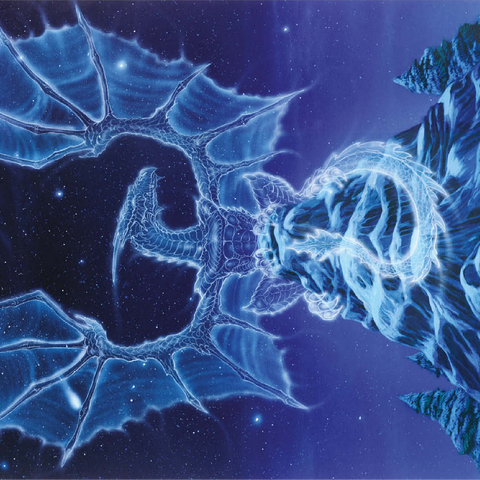 Caelestis Winter Spirit Dragon - Ed Beard Jr 100 Jigsaw Puzzle 3D Modell