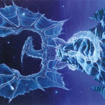 Caelestis Winter Spirit Dragon - Ed Beard Jr 500 Jigsaw Puzzle 3D Modell