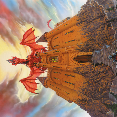 Dragon Lord's Magic Castle - Ed Beard Jr 1000 Jigsaw Puzzle 3D Modell