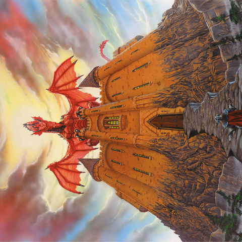 Dragon Lord's Magic Castle - Ed Beard Jr 100 Jigsaw Puzzle 3D Modell