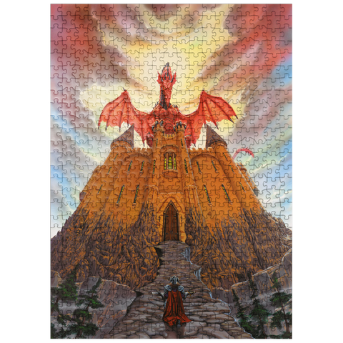 puzzleplate Dragon Lord's Magic Castle - Ed Beard Jr 500 Jigsaw Puzzle