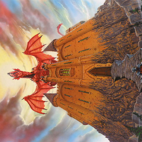 Dragon Lord's Magic Castle - Ed Beard Jr 500 Jigsaw Puzzle 3D Modell