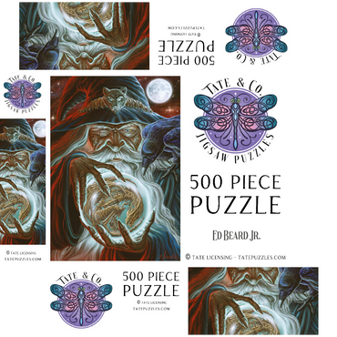 Dark Wizard - Ed Beard Jr 500 Jigsaw Puzzle box 3D Modell
