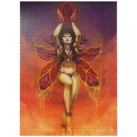 puzzleplate Fire Fairy Elemental - Ed Beard Jr 1000 Jigsaw Puzzle