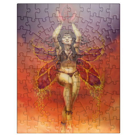 puzzleplate Fire Fairy Elemental - Ed Beard Jr 100 Jigsaw Puzzle
