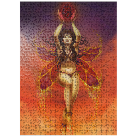 puzzleplate Fire Fairy Elemental - Ed Beard Jr 500 Jigsaw Puzzle