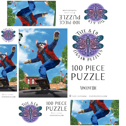 Cat to The Fututre Movie Cats - Vincent Hie 100 Jigsaw Puzzle box 3D Modell