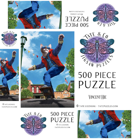 Cat to The Fututre Movie Cats - Vincent Hie 500 Jigsaw Puzzle box 3D Modell