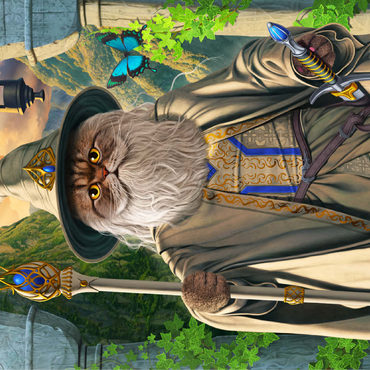 Catdalf the White Movie Cats - Vincent Hie 100 Jigsaw Puzzle 3D Modell