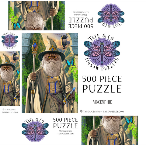 Catdalf the White Movie Cats - Vincent Hie 500 Jigsaw Puzzle box 3D Modell