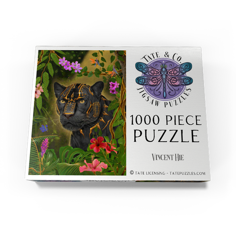 Golden Panther mystical Wildlife - Vincent Hie 1000 Jigsaw Puzzle box view3