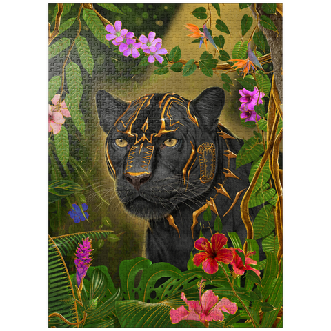 puzzleplate Golden Panther mystical Wildlife - Vincent Hie 1000 Jigsaw Puzzle