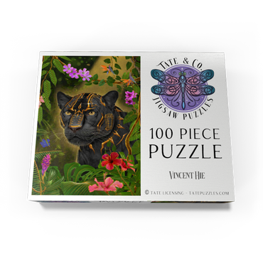 Golden Panther mystical Wildlife - Vincent Hie 100 Jigsaw Puzzle box view3
