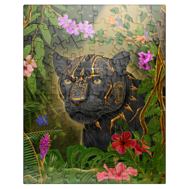 puzzleplate Golden Panther mystical Wildlife - Vincent Hie 100 Jigsaw Puzzle