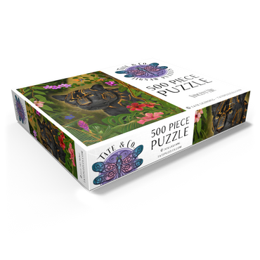 Golden Panther mystical Wildlife - Vincent Hie 500 Jigsaw Puzzle box view1