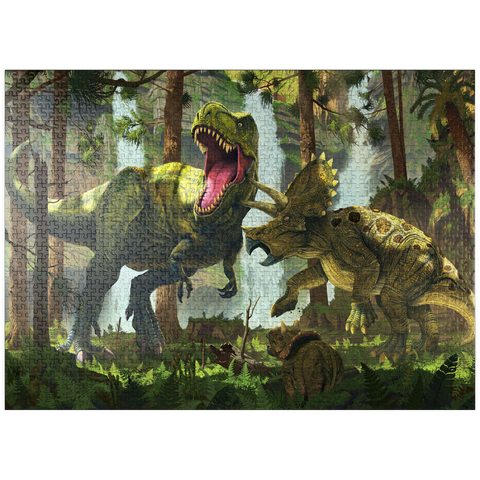 puzzleplate Protection Dinosaurs - Vincent Hie 1000 Jigsaw Puzzle