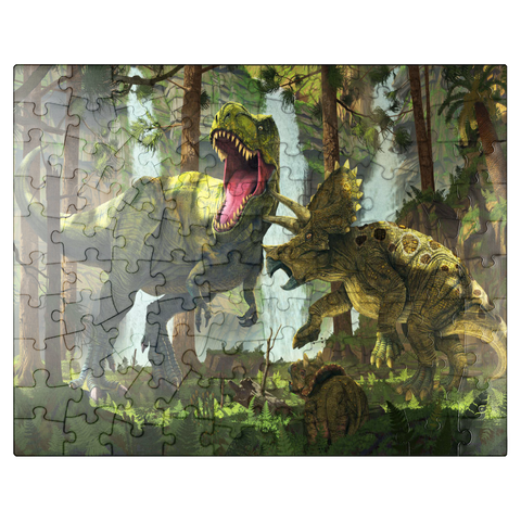 puzzleplate Protection Dinosaurs - Vincent Hie 100 Jigsaw Puzzle