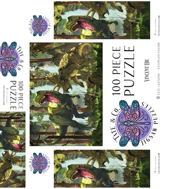 Protection Dinosaurs - Vincent Hie 100 Jigsaw Puzzle box 3D Modell