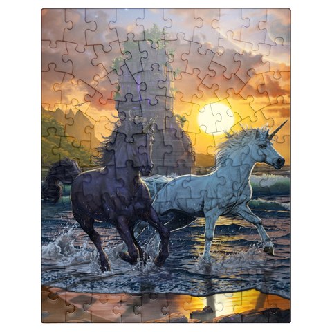 puzzleplate Unicorns in Sunset - Vincent Hie 100 Jigsaw Puzzle