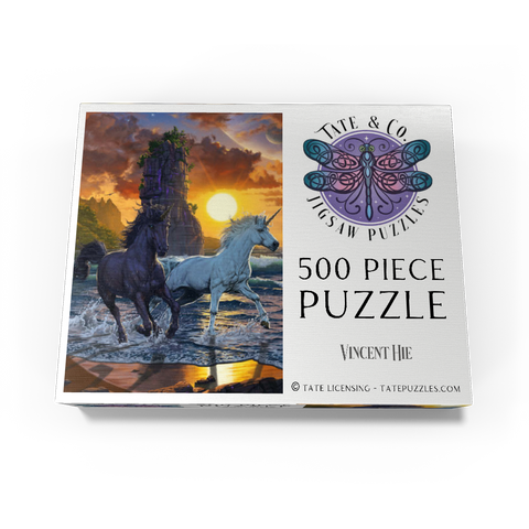 Unicorns in Sunset - Vincent Hie 500 Jigsaw Puzzle box view3