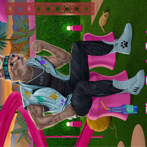 I'm just Cat Movie Cats - Vincent Hie 100 Jigsaw Puzzle 3D Modell