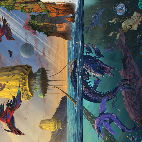 Cyris Alien World - Vincent Hie 1000 Jigsaw Puzzle 3D Modell