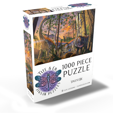 Brachiosaurus Family Dinosaurs - Vincent Hie 1000 Jigsaw Puzzle box view2