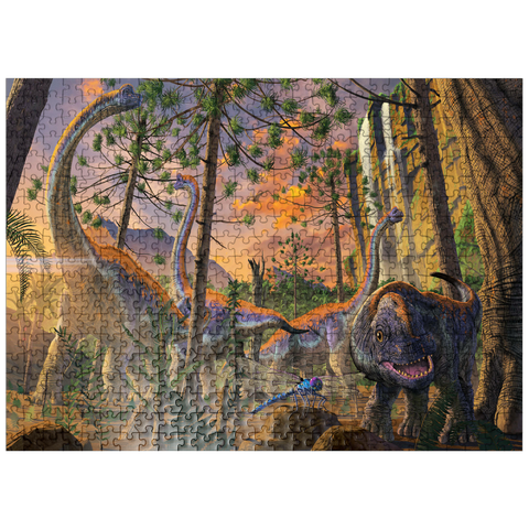 puzzleplate Brachiosaurus Family Dinosaurs - Vincent Hie 500 Jigsaw Puzzle