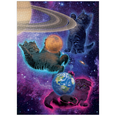 puzzleplate Cosmic Kittens Space - Vincent Hie 1000 Jigsaw Puzzle