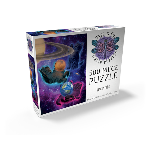 Cosmic Kittens Space - Vincent Hie 500 Jigsaw Puzzle box view2