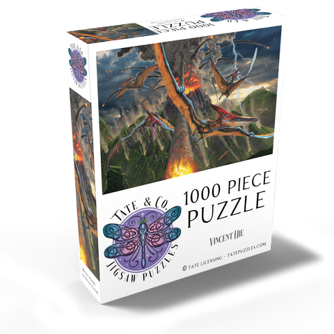 Eruption Dinosaurs - Vincent Hie 1000 Jigsaw Puzzle box view2
