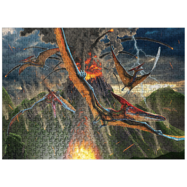 puzzleplate Eruption Dinosaurs - Vincent Hie 500 Jigsaw Puzzle