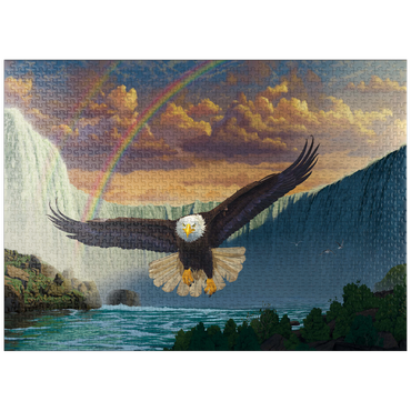 puzzleplate Niagara Falls Eagle - Vincent Hie 1000 Jigsaw Puzzle