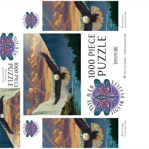 Niagara Falls Eagle - Vincent Hie 1000 Jigsaw Puzzle box 3D Modell