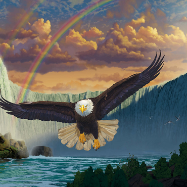 Niagara Falls Eagle - Vincent Hie 500 Jigsaw Puzzle 3D Modell