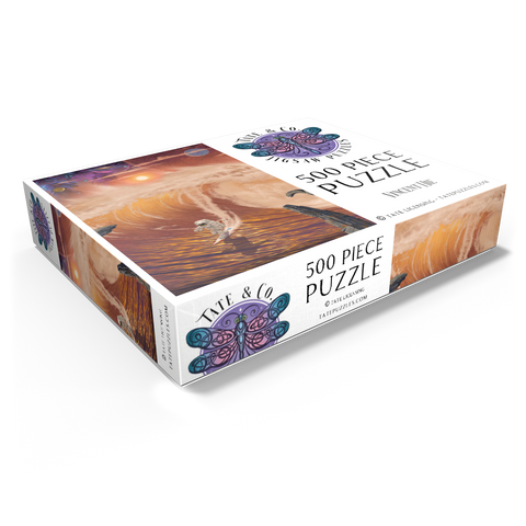 Riding the Wave Astronaut - Vincent Hie 500 Jigsaw Puzzle box view1