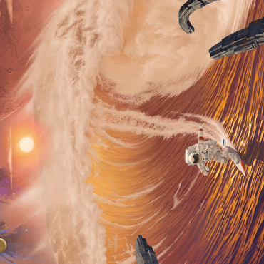 Riding the Wave Astronaut - Vincent Hie 500 Jigsaw Puzzle 3D Modell