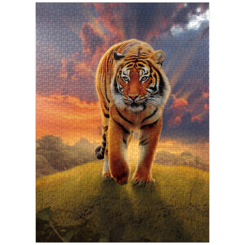 puzzleplate Rising Tiger - Vincent Hie 1000 Jigsaw Puzzle