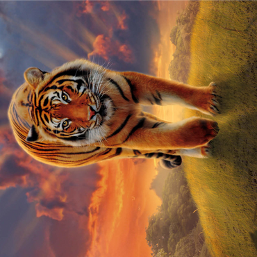 Rising Tiger - Vincent Hie 1000 Jigsaw Puzzle 3D Modell