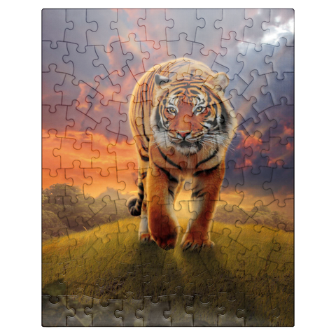 puzzleplate Rising Tiger - Vincent Hie 100 Jigsaw Puzzle