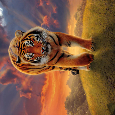Rising Tiger - Vincent Hie 100 Jigsaw Puzzle 3D Modell
