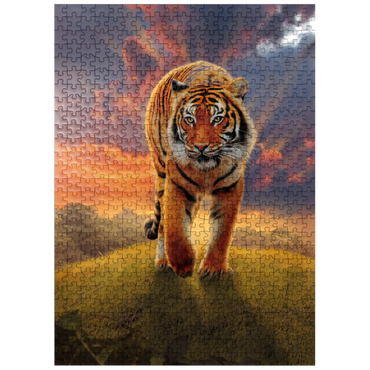 puzzleplate Rising Tiger - Vincent Hie 500 Jigsaw Puzzle