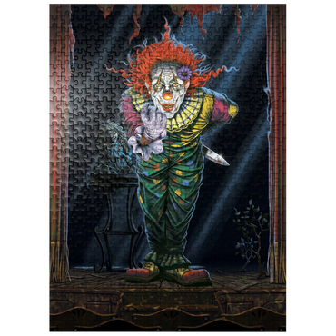 puzzleplate Surprise Horror Clown - Vincent Hie 500 Jigsaw Puzzle