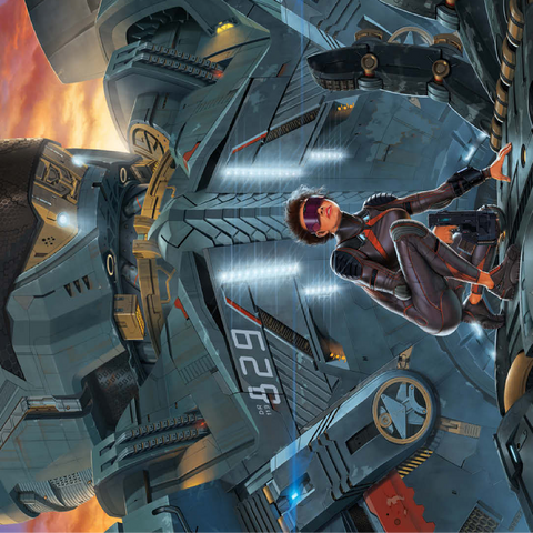 Searchlight Giant Robot - Vincent Hie 100 Jigsaw Puzzle 3D Modell